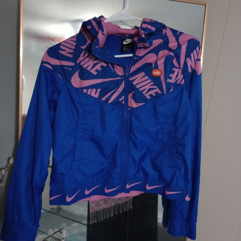 Nike Vibrant Blue and Pink Jacket